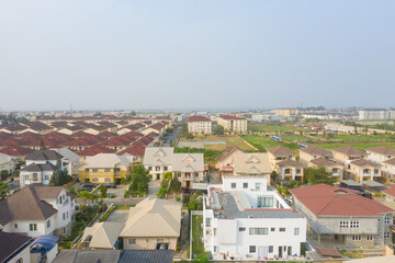 Fototapeta na wymiar Nigerian residential area