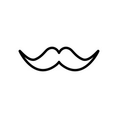 Mustache Icon Design Vector Template Illustration