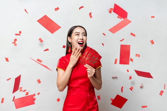 Chinese New Year Red Packets Of Ang Pow Stock Photo, Picture and Royalty  Free Image. Image 36202831.