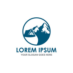 camping vector , adventure logo vector