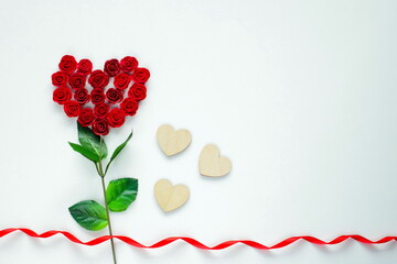 Beautiful Valentine's Day concept with copy space