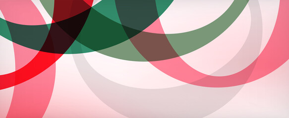 Obraz premium Ring geometric shapes, o letter repetition wallpaper. Abstract background for business or technology presentations, internet posters or web brochure covers