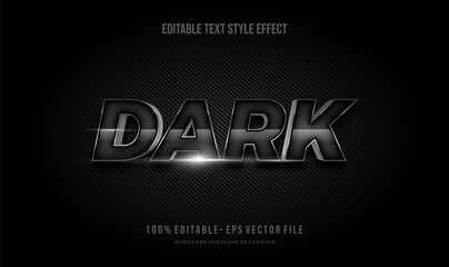 Modern Text style Effect darker color carbo texture. Editable text.