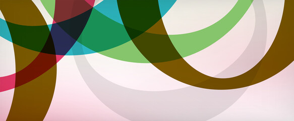 Ring geometric shapes, o letter repetition wallpaper. Abstract background for business or technology presentations, internet posters or web brochure covers