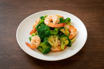stir-fried broccoli with shrimps