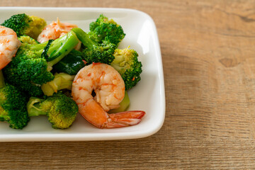 stir-fried broccoli with shrimps