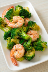 stir-fried broccoli with shrimps