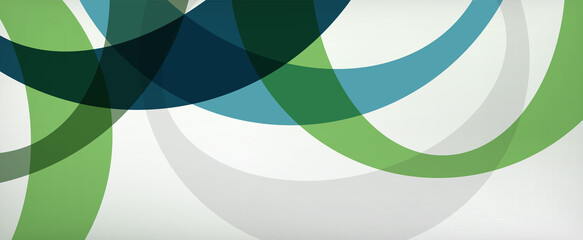 Fototapeta premium Ring geometric shapes, o letter repetition wallpaper. Abstract background for business or technology presentations, internet posters or web brochure covers