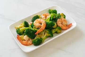 stir-fried broccoli with shrimps