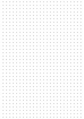 Grid paper. Dotted grid on white background. Abstract dotted transparent illustration with dots. White geometric pattern for school, copybooks, notebooks, diary, notes, banners, print, books.