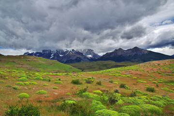 Fototapeta premium Blue towers in Torres del Paine National Park, Patagonia, Chile