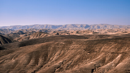 Fototapeta na wymiar yehuda desert landscape in israel