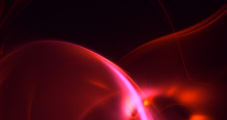 3D rendering abstract multicolor fractal light background