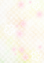 霞と雨粒 和風背景素材 青紫色と桜色のグラデーション Wall Mural Yx2k