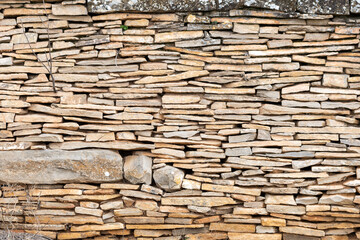 image of stone wall in rural environment