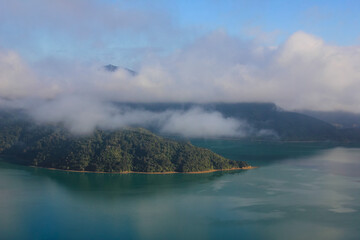 Morning scene in the Marlborough Sounds.
