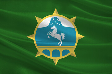 Flag of Qazax in Azerbaijan