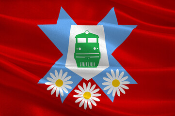 Flag of Agstafa in Azerbaijan