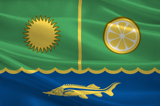 Flag of Lankaran in Azerbaijan