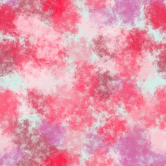 Seamless pattern of abstract elements of pink shades on a light background for textiles.