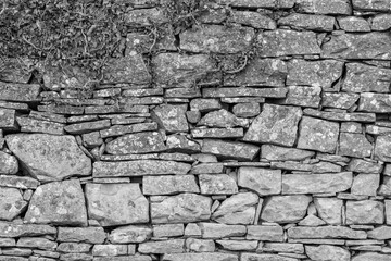 image of stone wall in rural environment
