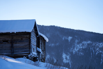Old abandonment house on the countryside. Winter and cold. From Gol, Norway.  © SteinOve