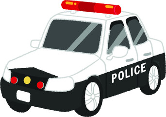 パトカーのイラスト © osamuraisan
