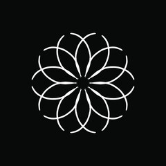 Simple Mandala Shapes for Coloring. Vector Mandala. Flower. Flower. Oriental. Book Pages. Outline. Mandala backgrounds for your website design, application, UI. Vector icon illustration, EPS10.