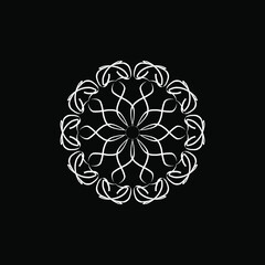 Simple Mandala Shapes for Coloring. Vector Mandala. Flower. Flower. Oriental. Book Pages. Outline. Mandala backgrounds for your website design, application, UI. Vector icon illustration, EPS10.