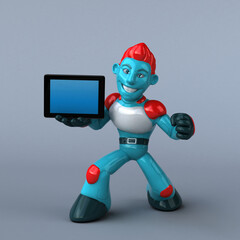 Red Robot - 3D Illustration