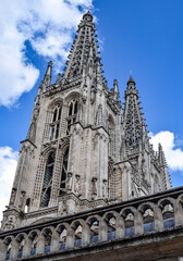 Fototapeta na wymiar Catedral gótica de Burgos, España.