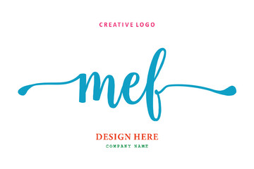 MEF lettering logo is simple, easy to understand and authoritative