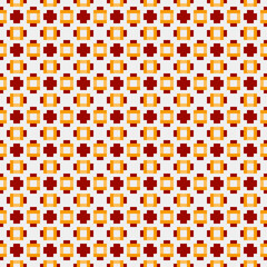 Abstract Cross Pattern generative computational art illustration