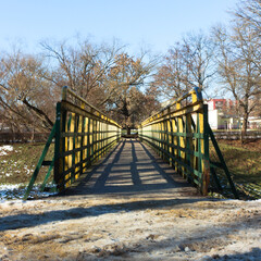  Bridge on a sunny winter day 2.Poland.Lublin