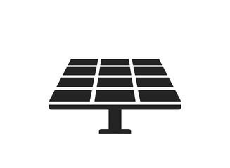 Solar panel icon. electric and renewable energy symbol. isolated vector image