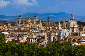 Monument of Vittorio Emanuele II in Rome Italy