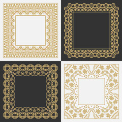 Circular ornament decorative set.