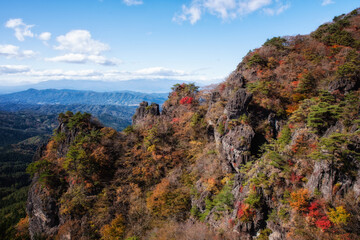 伊達市霊山の紅葉