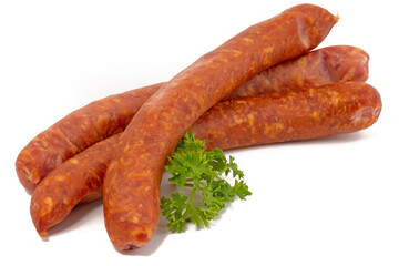 Frisch zubereitete Würstchen aus Schweinefleisch: "Pfefferbeißer"