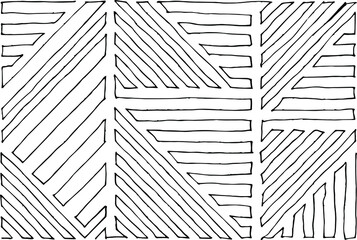 Abstract maze, labyrinth with entry and exit. Vector labyrinth. Manual labyrinth drawing. The game is a maze for fun.