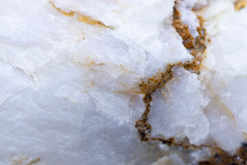 Obraz na płótnie Canvas natural quartz stone texture, close up.