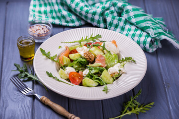 Fresh salmon salad