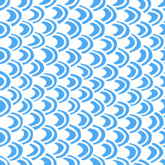 Hand Drawn Squama Seamless Pattern. Vector Illustration Scales or Doodle Texture Surface. Artistic Background for Graphic Design or Fabric