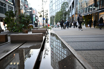 people walking on the street