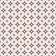 Fototapeta premium Abstract Cross Pattern generative computational art illustration
