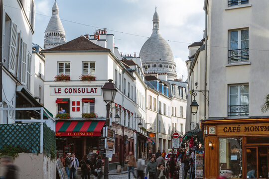 Montmartre quarter and Sacre Coeur, Paris, France