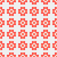 Fototapeta premium Abstract Cross Pattern generative computational art illustration