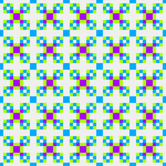 Abstract Cross Pattern generative computational art illustration