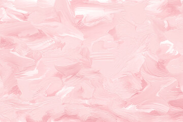 Fototapeta premium Pink painted background, abstract pattern. Fluid art, liquid paints on the wash drawing, ink texture. Smeared watercolors, stained wallpaper. Romantic pastel light colors.