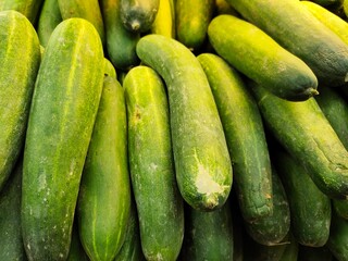 Fresh Fruits and Vegetables in a supermarket